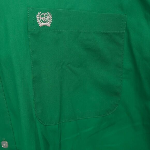 Cinch NWT Men's XL Flip Cuff Button Shirt Long Sleeve Green NEW - Picture 8 of 11